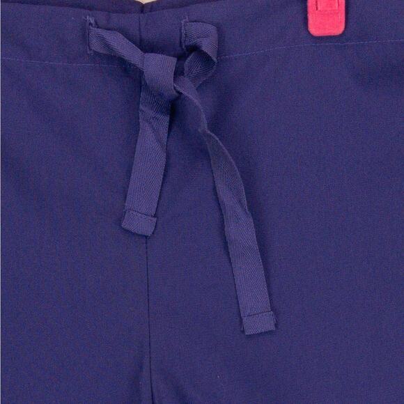 Scrub Pants Adar Universal Small Purple Cargo Pocket Drawstring New Poly Blend - Picture 2 of 13